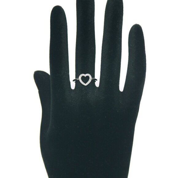 TIFFANY Silver Diamond Ring - Picture 6 of 7